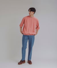 MINI TERRY half sleeve crew / amn-CS-075 / Pink