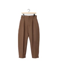 NON MULESED CHECK tunny's slacks / amn-PT-043 / Brown