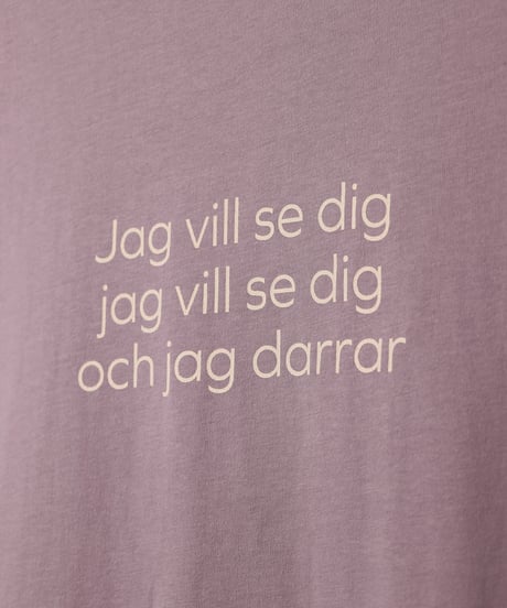 " A. A. F " half sleeve tee / amn-CS-079 / Lavender