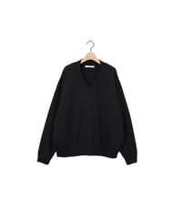 FRENCH TERRY large mouth / amn-CS-071 / Black