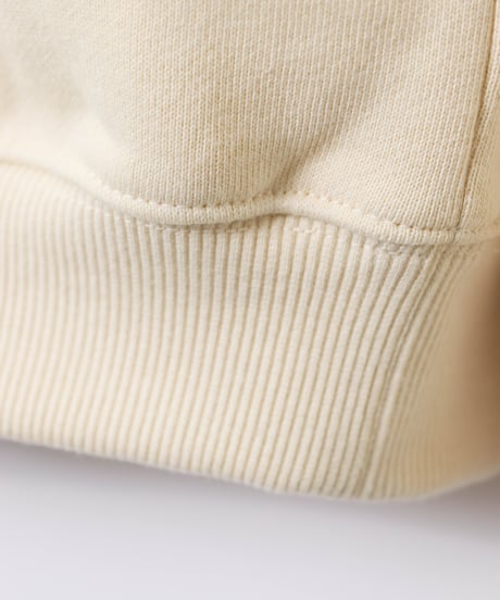 FRENCH TERRY oval crew / amn-CS-084 / Natural