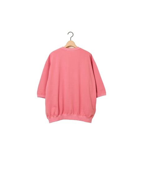 MINI TERRY half sleeve crew / amn-CS-075 / Pink