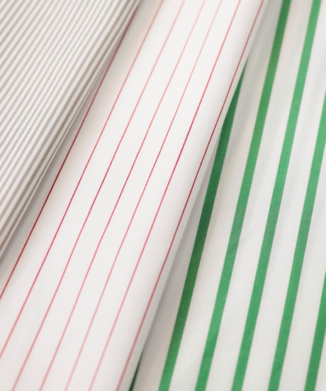 PIMA STRIPE covered shirts / amn-SH-043 / Green