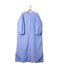 BROAD bibyoke dress / amn-DR-008 / Blue