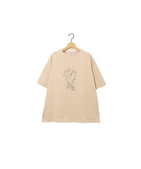 " ELK " half sleeve tee / amn-CS-080 / Sand