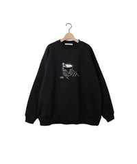 " HOT " crew / amn-CS-053 / Black