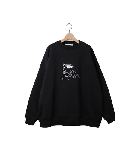 " HOT " crew / amn-CS-053 / Black