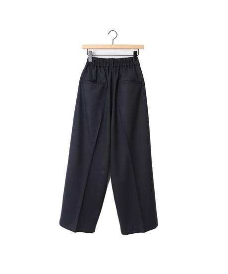 GABARDINE whale's slacks / amn-PT-046 / Navy