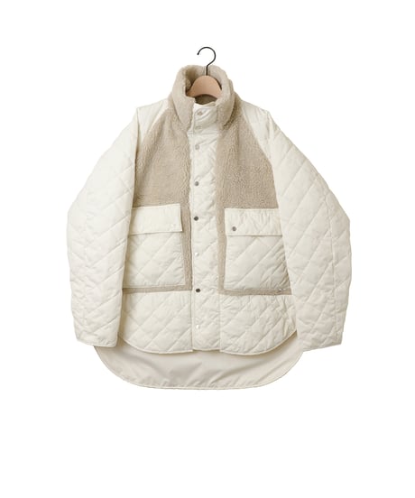 BOA/QUILT useful coat / amn-CT-013 / Ivory