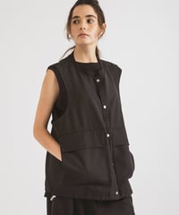 GABARDINE useful vest / amn-VT-002 / Black