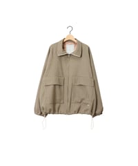 NON MULESED CHECK covered blouson / amn-BL-021 / Ivory