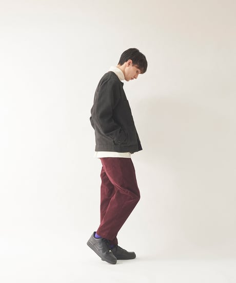 HERRINGBONE clerk crew / amn-BL-015 / Gray