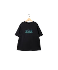 " A. A. F " half sleeve tee / amn-CS-079 / Black