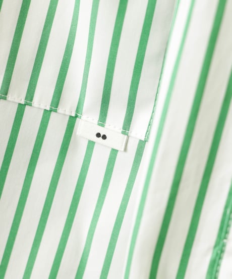 PIMA STRIPE covered shirts / amn-SH-043 / Green