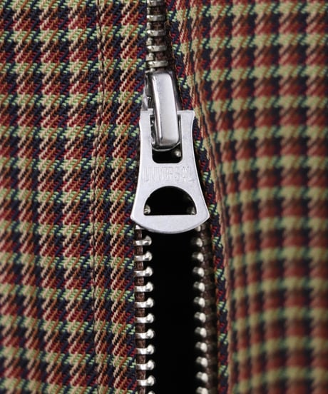 NON MULESED CHECK covered blouson / amn-BL-021 / Brown