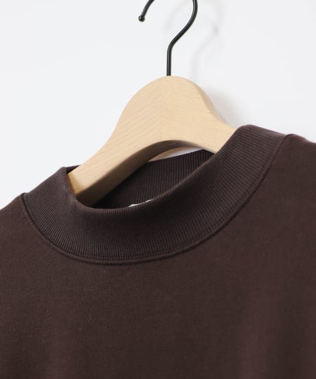 FRENCH TERRY oval crew / amn-CS-084 / Chocolate