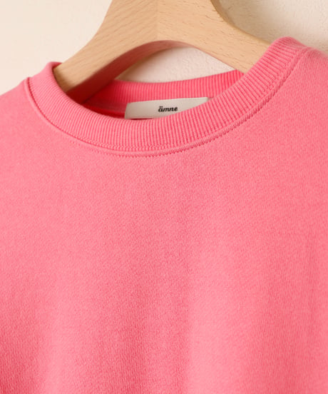 FRENCH TERRY oval crew / amn-CS-055 / Pink