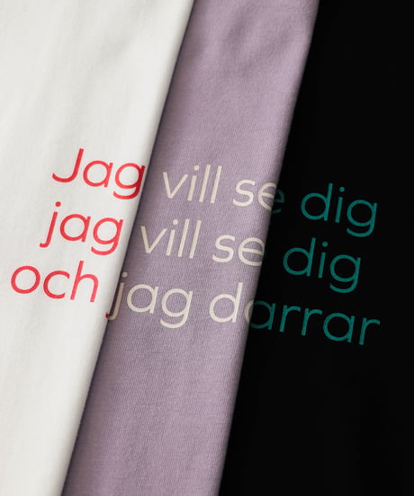 " A. A. F " half sleeve tee / amn-CS-079 / Lavender