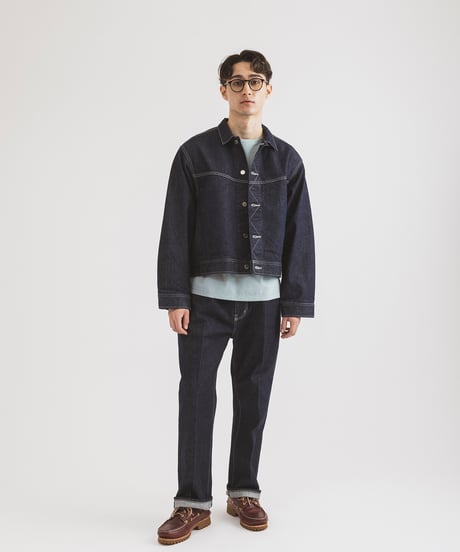 12.8DENIM omit blouson / amn-BL-022 / Indigo