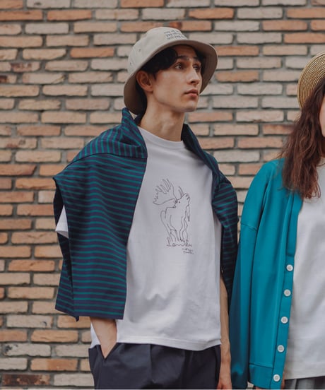 BORDER gride basque Ⅲ / amn-CS-073 / Navy_Green