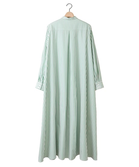PIMA STRIPE cone dress / amn-DR-010 / Green
