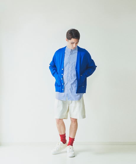 GIZA round cardigan / amn-CS-027 / Blue