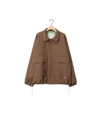 NON MULESED CHECK covered blouson / amn-BL-021 / Brown