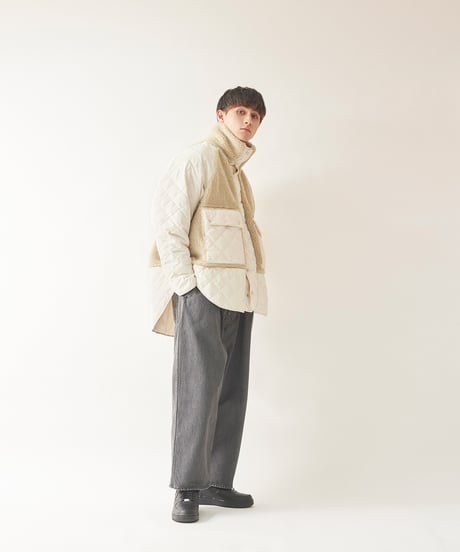 BOA/QUILT useful coat / amn-CT-013 / Ivory