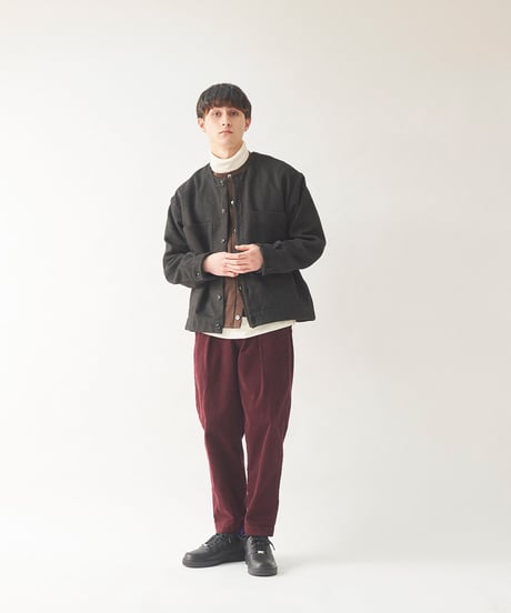 HERRINGBONE clerk crew / amn-BL-015 / Gray