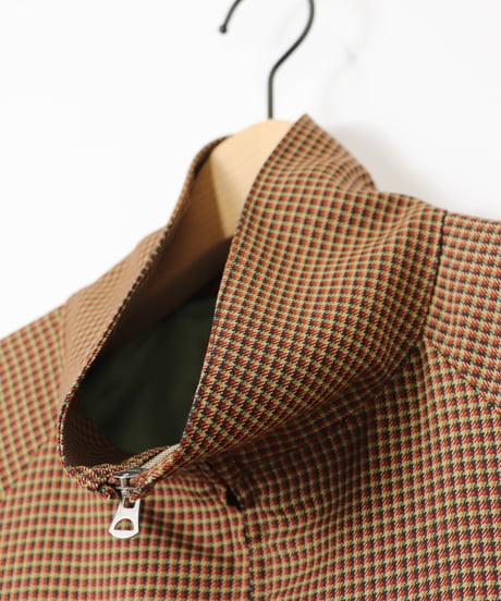 NON MULESED CHECK covered blouson / amn-BL-021 / Brown