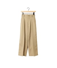 GABARDINE whale's slacks / amn-PT-046 / Beige