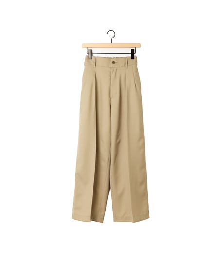 GABARDINE whale's slacks / amn-PT-046 / Beige