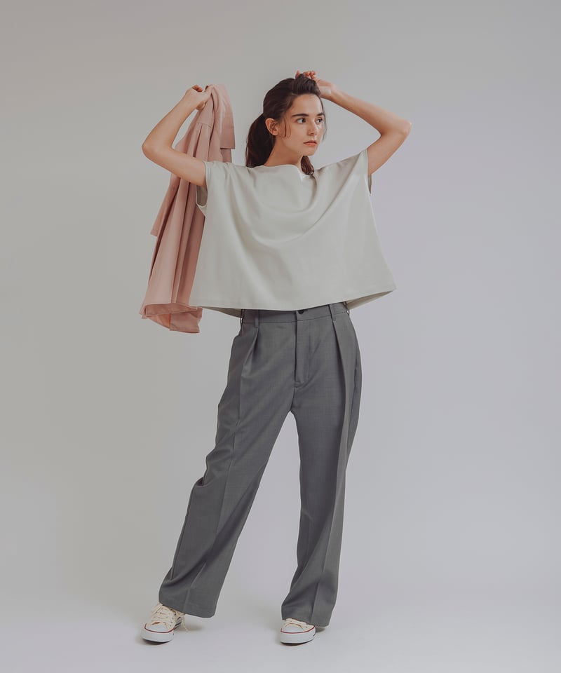 GABARDINE eel's slacks / amn-PT-036 / Heather | GABARDINE eel's slacks / amn-PT-036 / Heather |