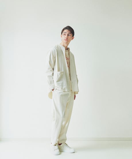 CHAMBRAY covered shirts B.C / amn-SH-037 / Sand