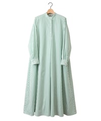 PIMA STRIPE cone dress / amn-DR-010 / Green