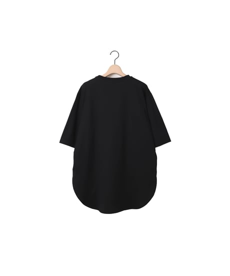 JERSEY round hem tee / amn-CS-077 / Black