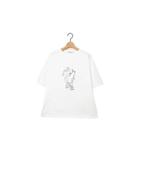 " ELK " half sleeve tee / amn-CS-080 / White