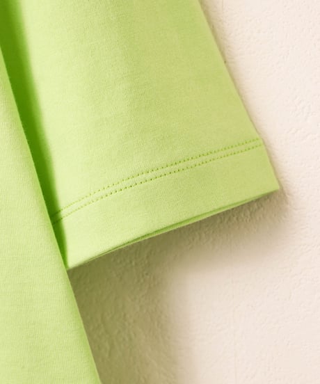 JERSEY round hem tee / amn-CS-077 / Lime