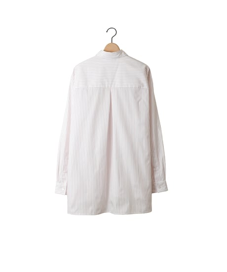 PIMA STRIPE covered shirts / amn-SH-043 / Red