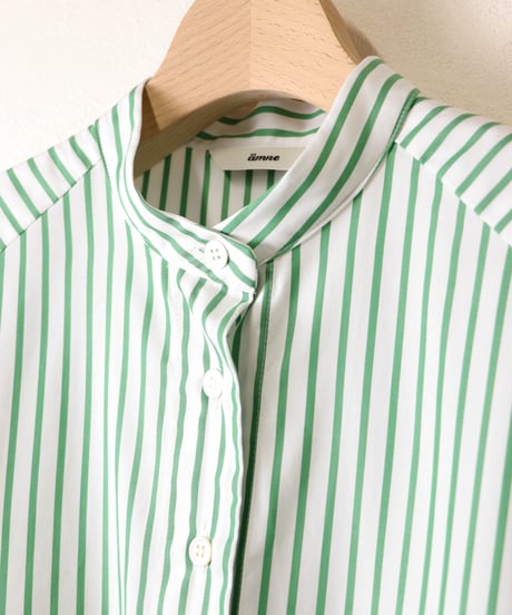 PIMA STRIPE cone dress / amn-DR-010 / Green