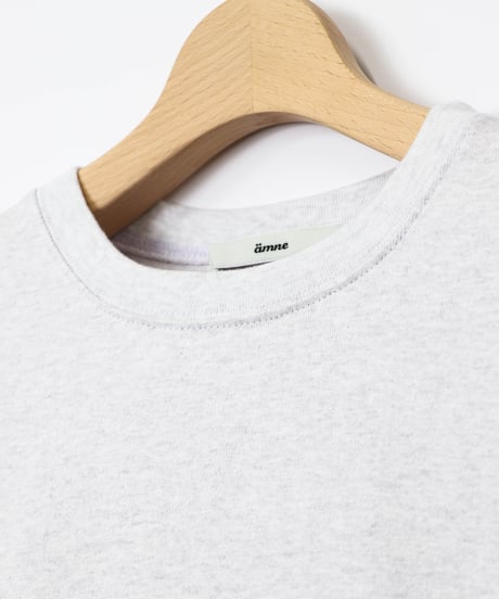 OPENEND round hem tee / amn-CS-083 /Ash