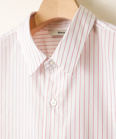 PIMA STRIPE covered shirts / amn-SH-043 / Red