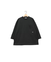HEAVY PLATING 3/4 tee / amn-CS-082 / Black