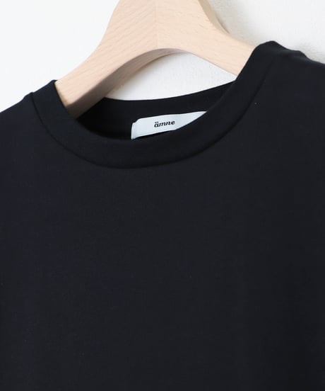 JERSEY round hem tee / amn-CS-077 / Black