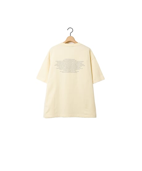 " COPY BAND " half sleeve tee / amn-CS-095 / Cream
