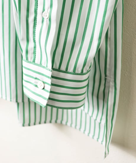PIMA STRIPE covered shirts / amn-SH-043 / Green
