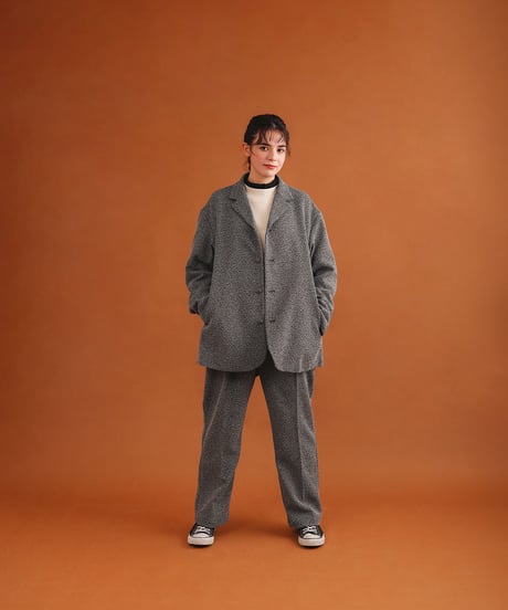 TWEED modern jacket / amn-JK-017 / Black_White