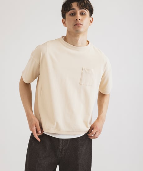 TWISTED JERSEY half sleeve bottie / amn-CS-092 / Black