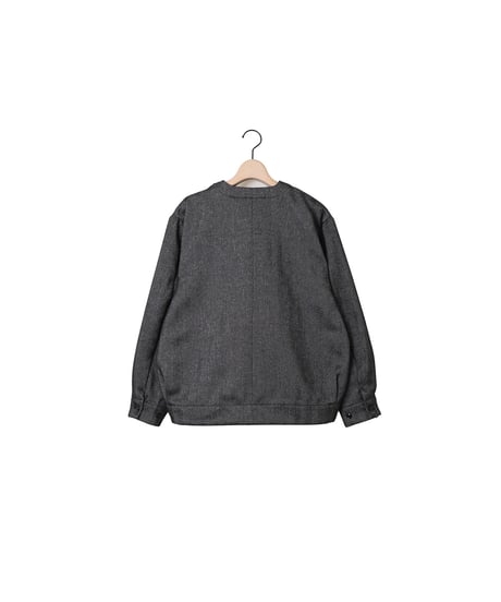 HERRINGBONE clerk crew / amn-BL-015 / Gray