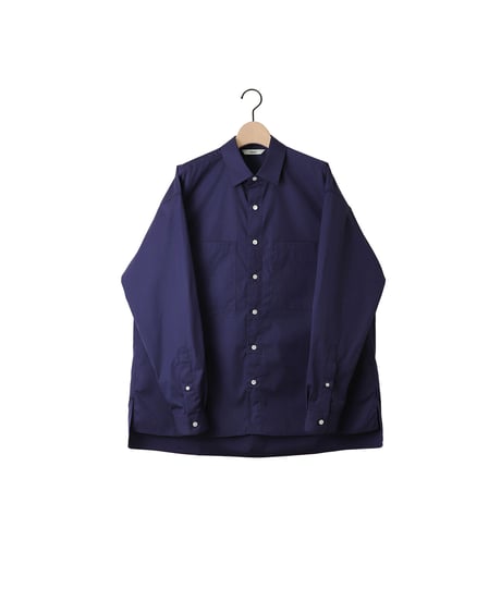 TYPEWRITER covered shirts R.C / amn-SH-036 / Navy
